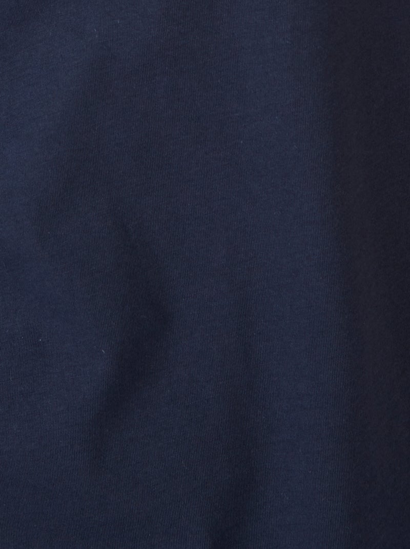 Polo manches courtes à col zippé Climatyl - Damart Bleu nuit - Kiabi