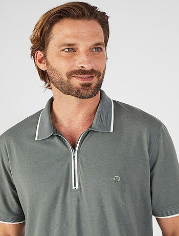 Polo manches courtes à col zippé Climatyl - Damart