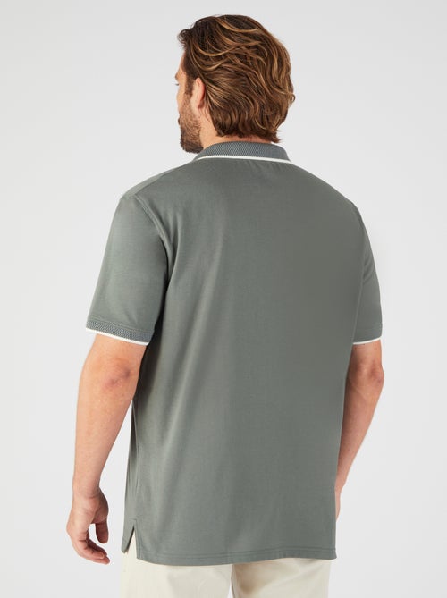 Polo manches courtes à col zippé Climatyl - Damart - Kiabi