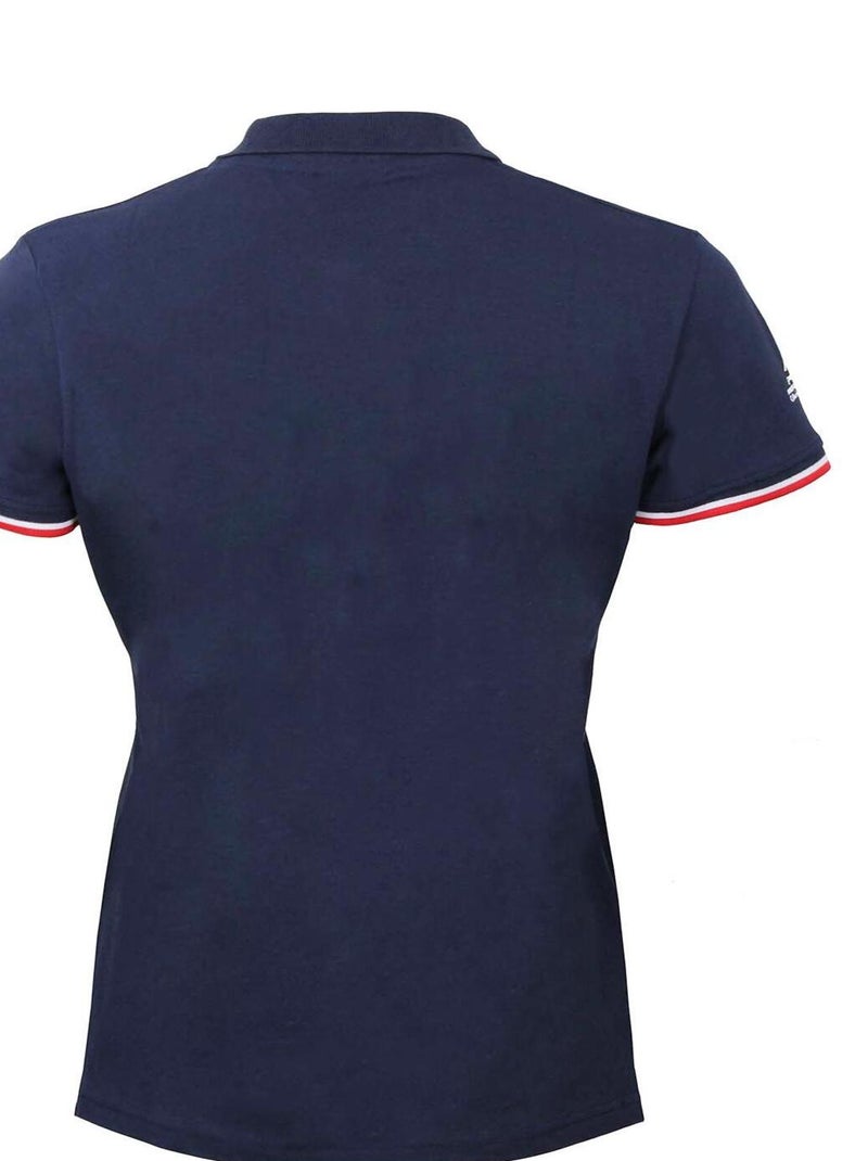 Polo manches courtes   ABECA - PEAK MOUNTAIN Bleu marine - Kiabi