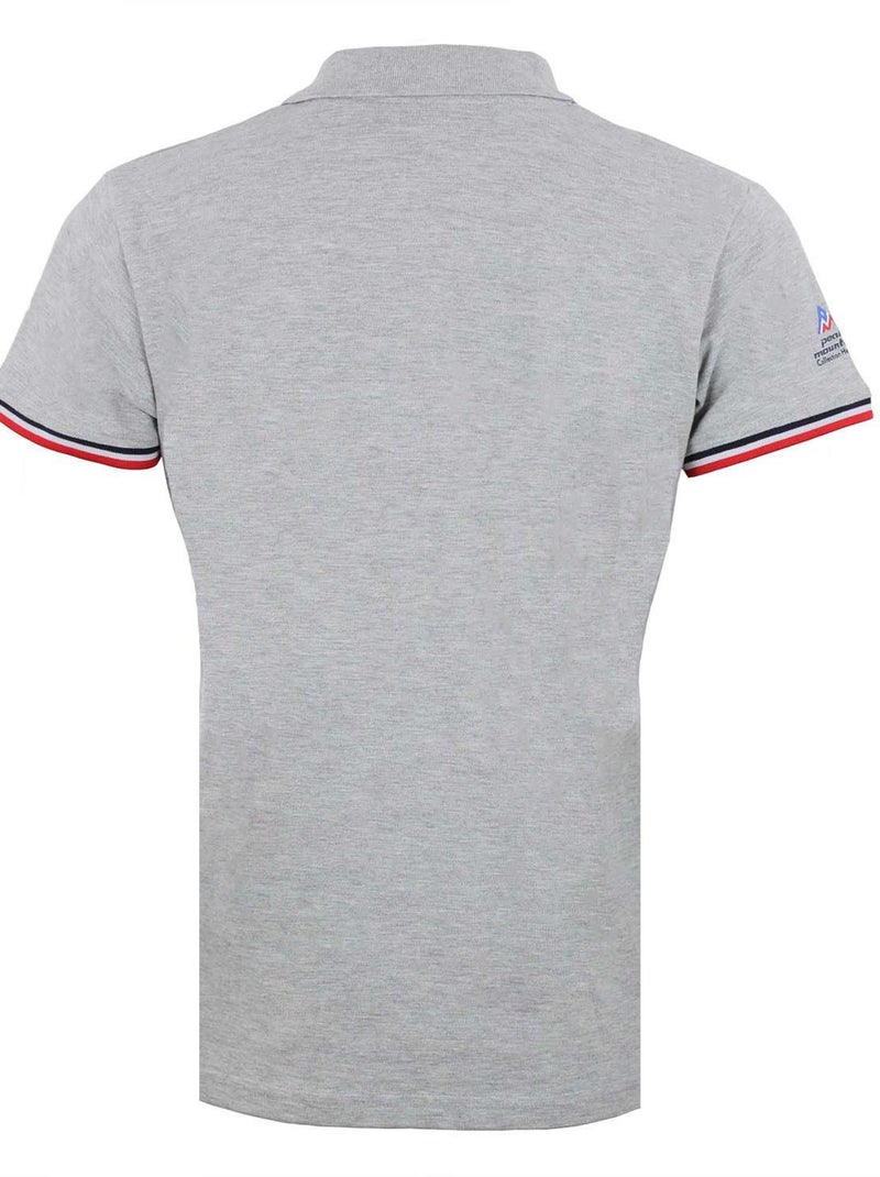 Polo manches courtes   ABECA - PEAK MOUNTAIN Gris - Kiabi