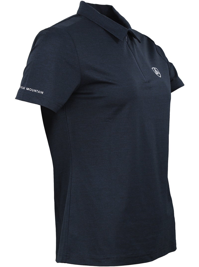 Polo manches courtes ACHANCE - PEAK MOUNTAIN Bleu marine - Kiabi