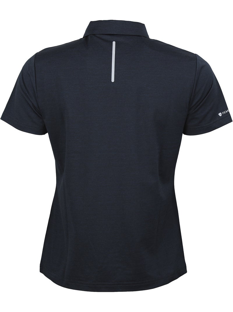 Polo manches courtes ACHANCE - PEAK MOUNTAIN Bleu marine - Kiabi