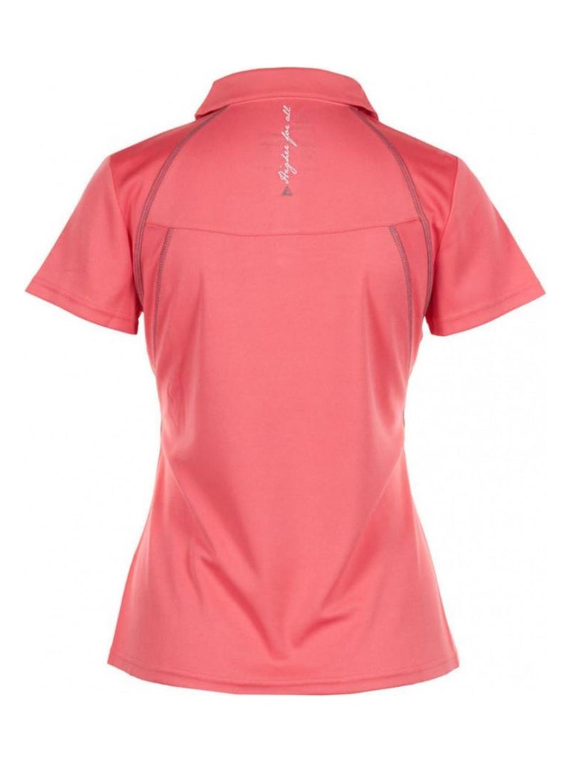 Polo manches   courtes ALYA - PEAK MOUNTAIN Orange corail - Kiabi