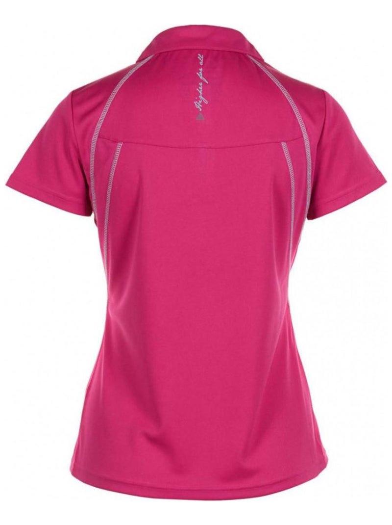 Polo manches   courtes ALYA - PEAK MOUNTAIN Rose fushia - Kiabi