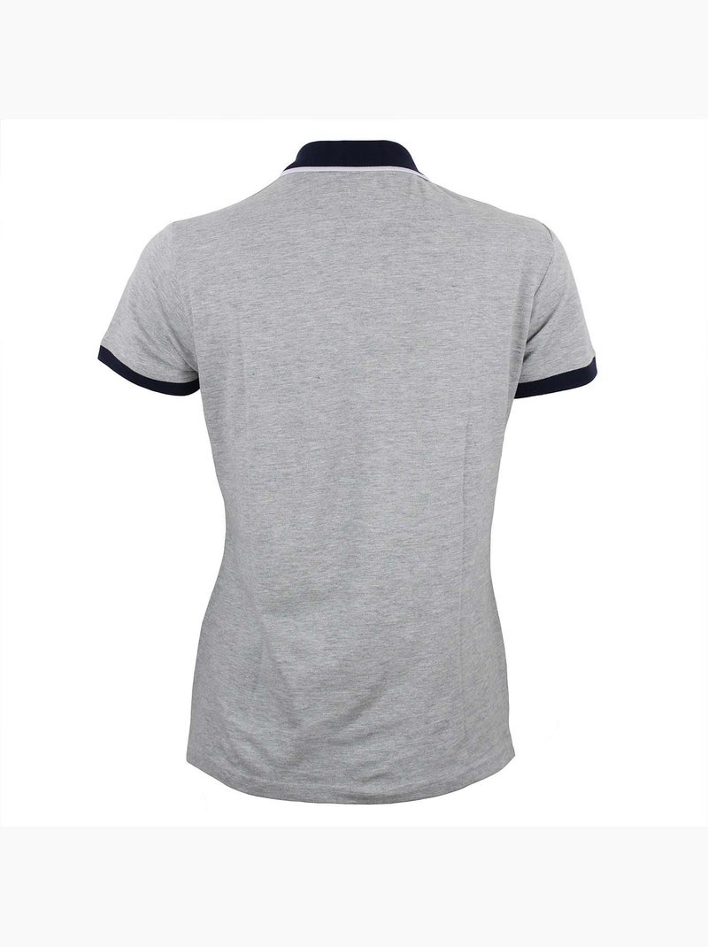 Polo manches courtes   ASFALTE - PEAK MOUNTAIN Gris - Kiabi
