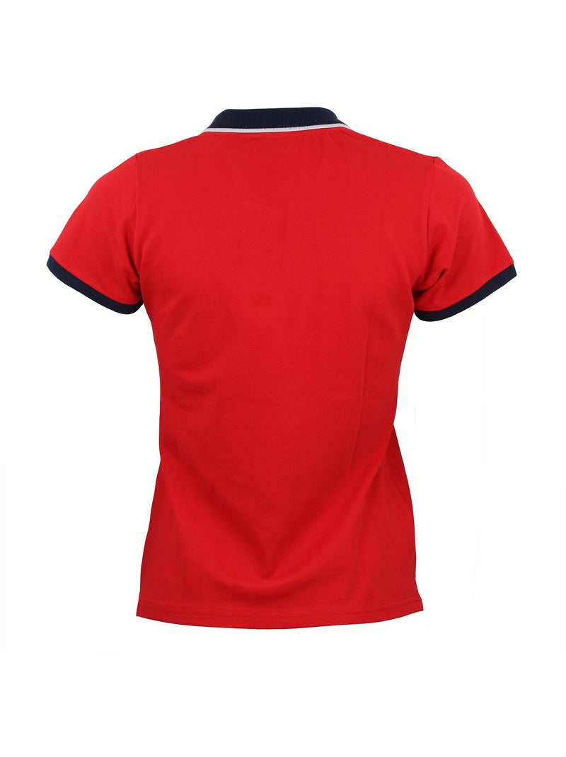 Polo manches courtes   ASFALTE - PEAK MOUNTAIN Rouge - Kiabi
