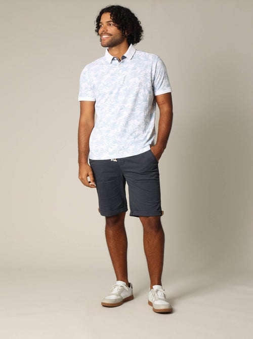 Polo manches courtes ASTRAL  – imprimé tropical et style décontracté 'Deeluxe' - Kiabi