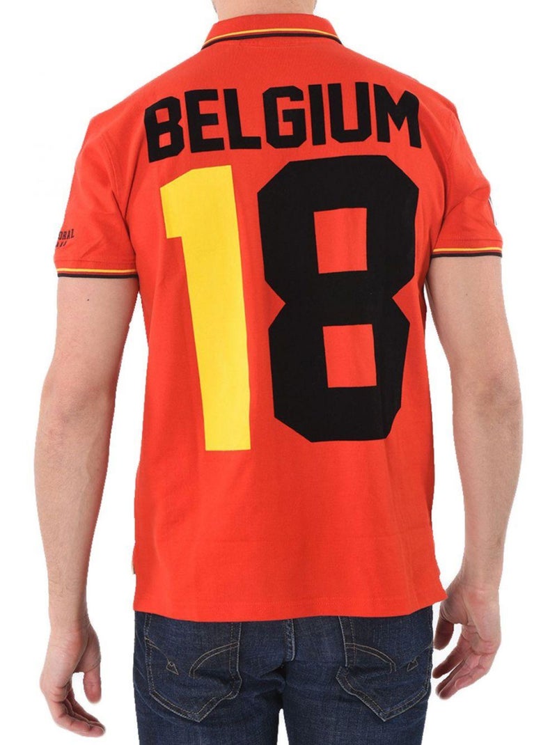 Polo manches courtes Belgique Kaporal Orange - Kiabi