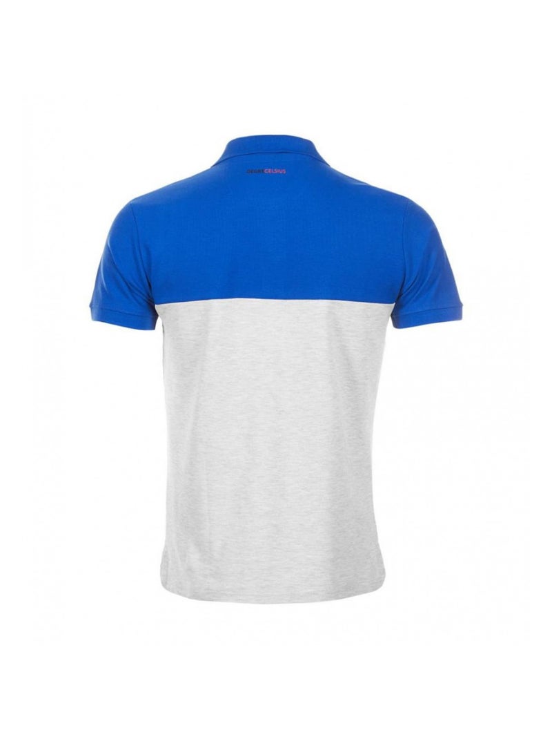 Polo manches courtes   CALOSTE - DEGRE CELSIUS Bleu Gris - Kiabi