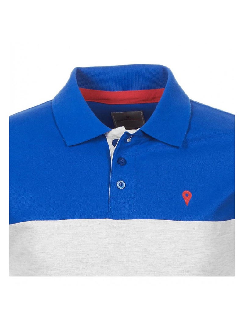 Polo manches courtes   CALOSTE - DEGRE CELSIUS Bleu Gris - Kiabi
