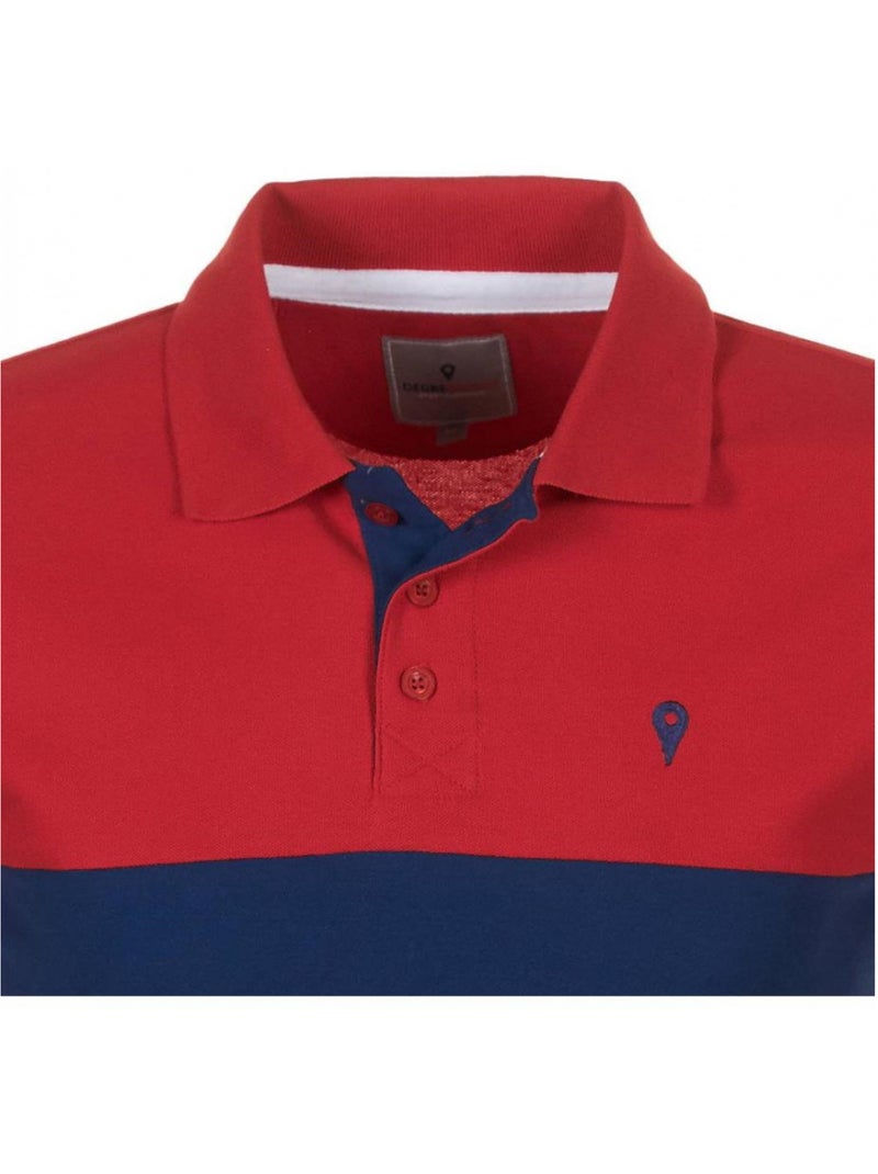 Polo manches courtes   CALOSTE - DEGRE CELSIUS Rouge - Kiabi