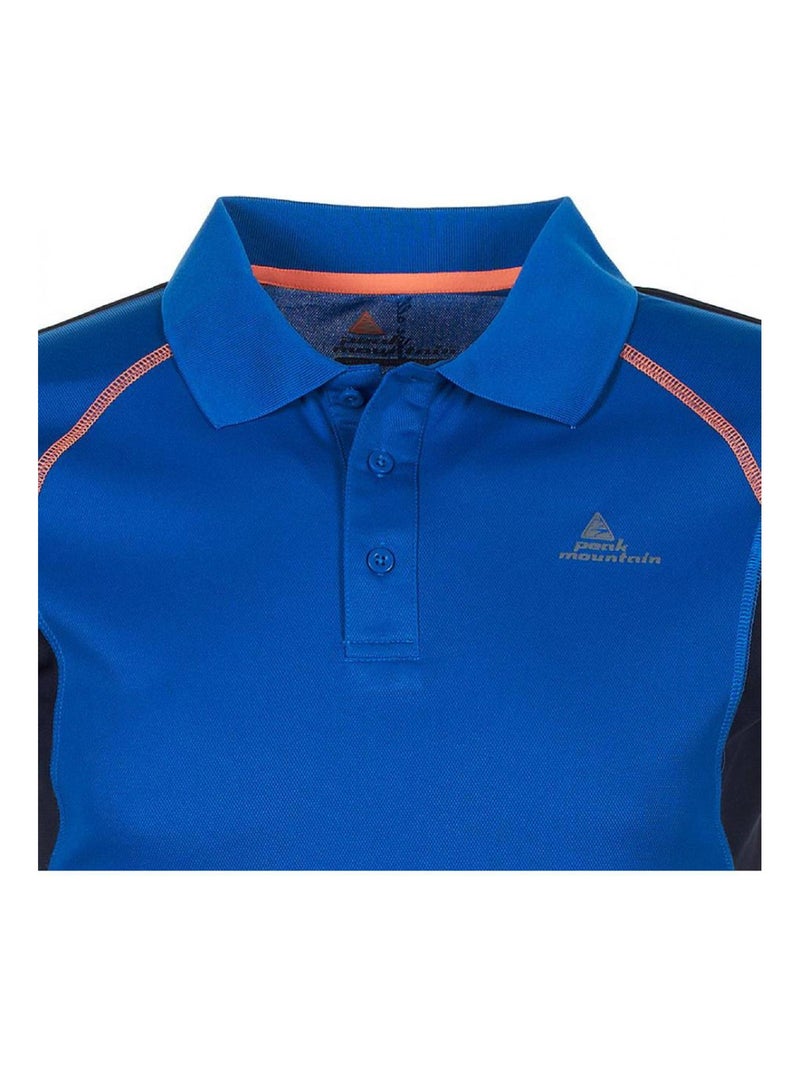 Polo manches courtes   CALYPSO - PEAK MOUNTAIN Bleu - Kiabi