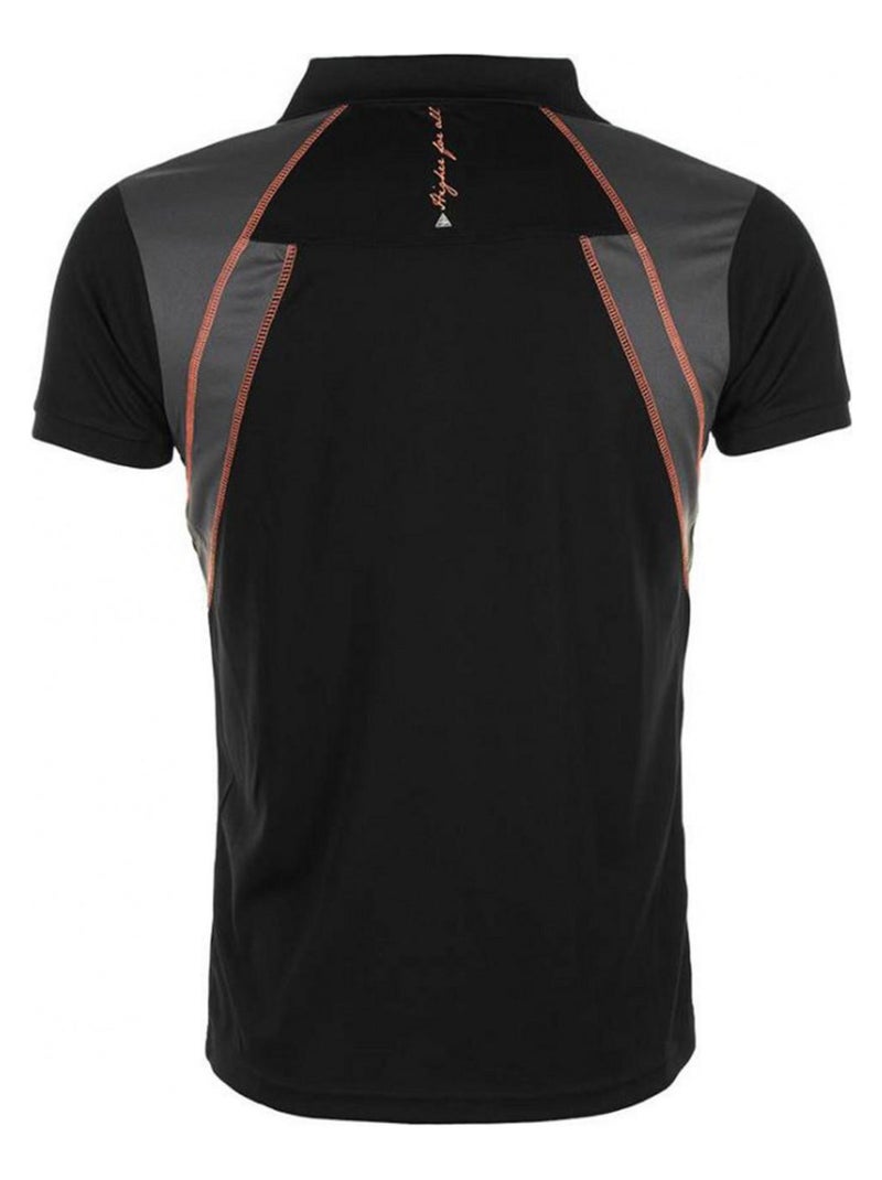 Polo manches courtes   CALYPSO - PEAK MOUNTAIN Noir Noir - Kiabi