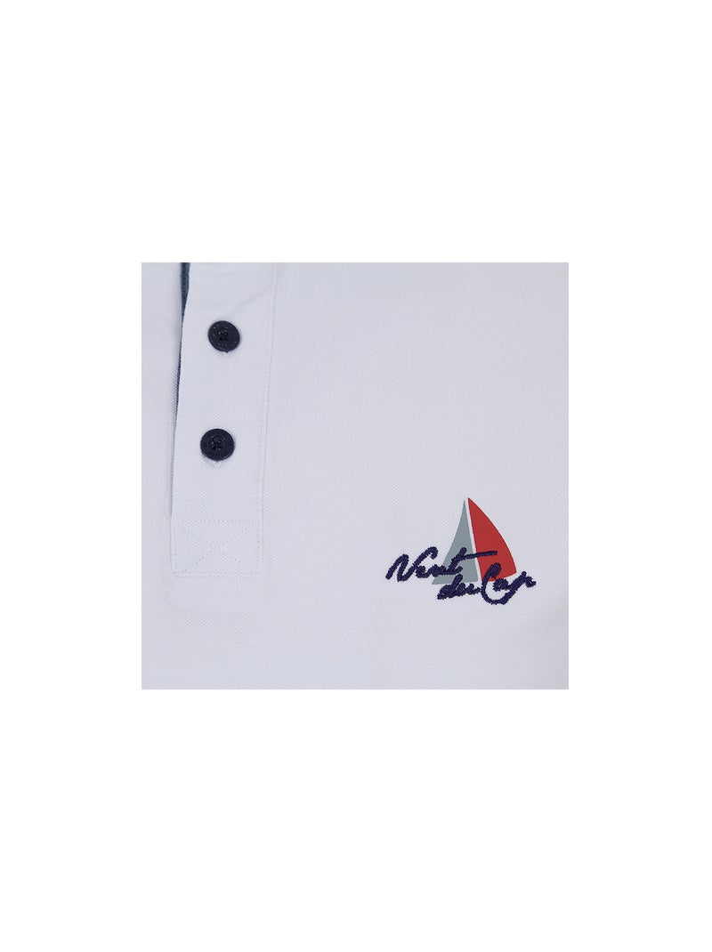 Polo manches courtes   CANAVERAL - VENT DU CAP Blanc - Kiabi