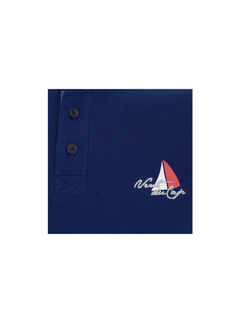 Polo manches courtes   CANAVERAL - VENT DU CAP Bleu marine - Kiabi