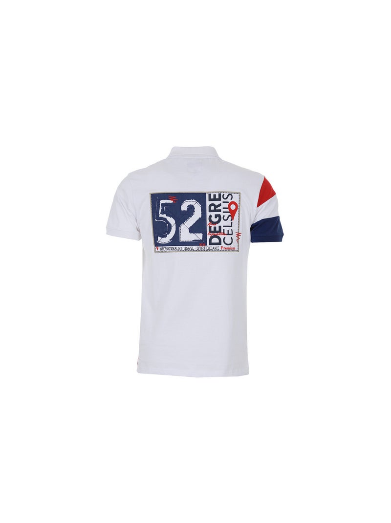 Polo manches courtes   CICOLOR - DEGRE CELSIUS Blanc - Kiabi