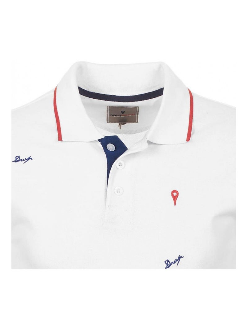 Polo manches courtes   CLAMAR - DEGRE CELSIUS Blanc - Kiabi