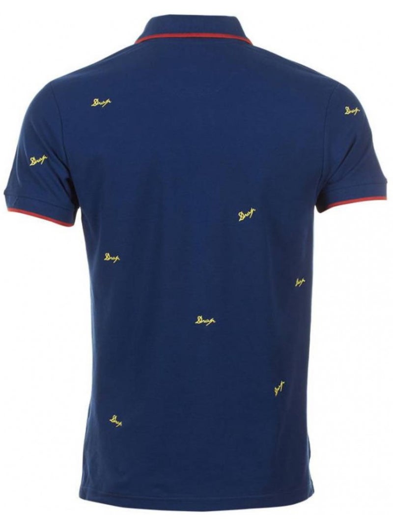 Polo manches courtes   CLAMAR - DEGRE CELSIUS Bleu marine - Kiabi