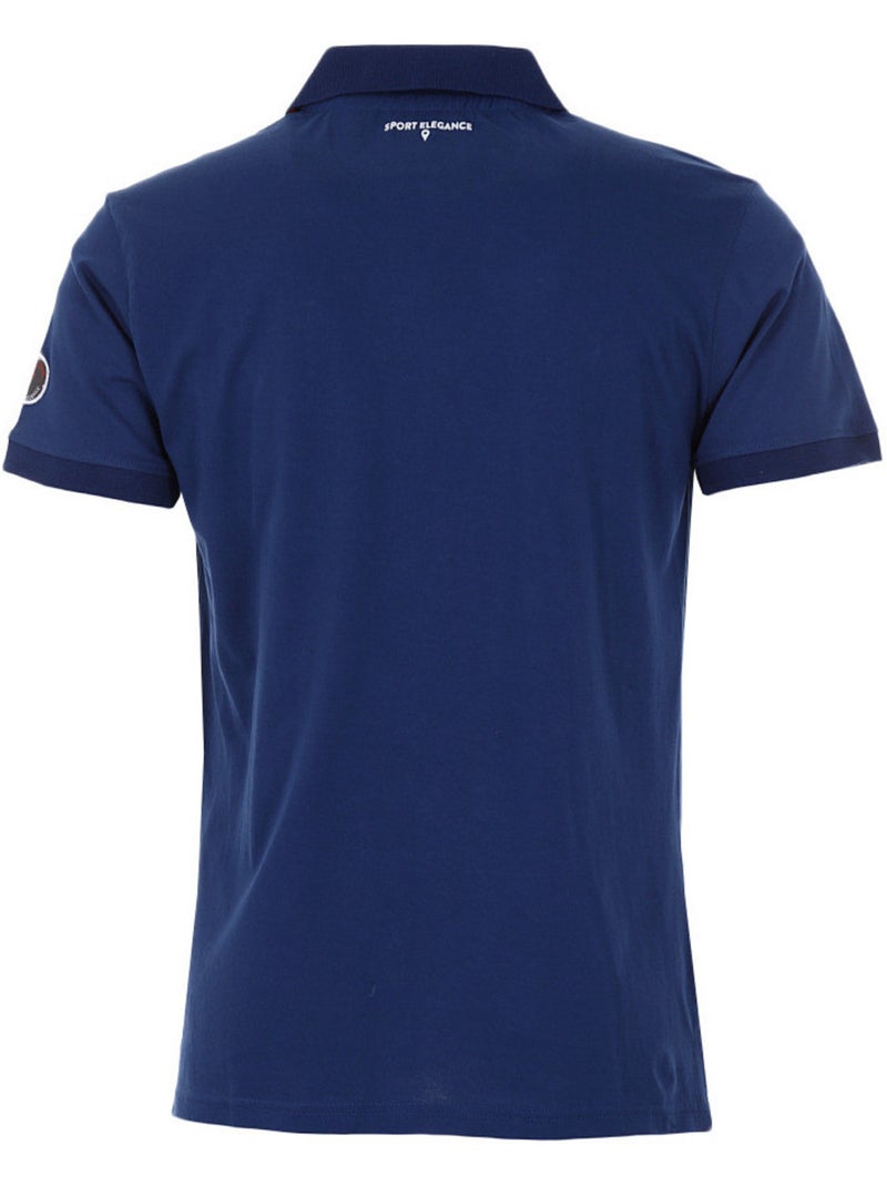 Polo manches courtes   COCHE - DEGRE CELSIUS Bleu marine - Kiabi