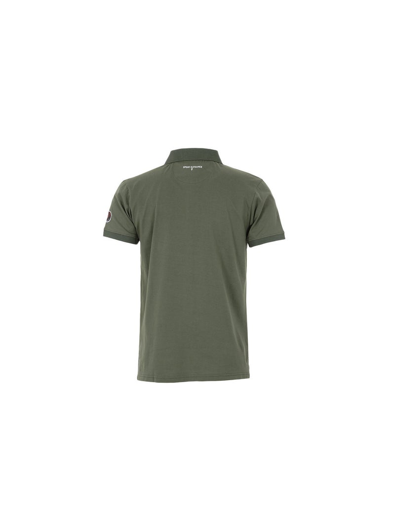 Polo manches courtes   COCHE - DEGRE CELSIUS Kaki - Kiabi