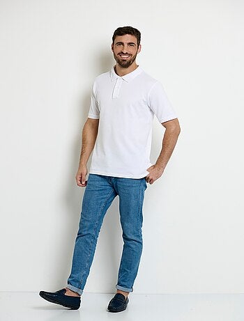 Polo manches courtes col pointe