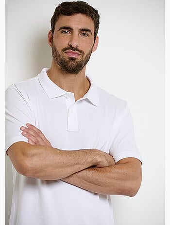 Polo manches courtes col pointe