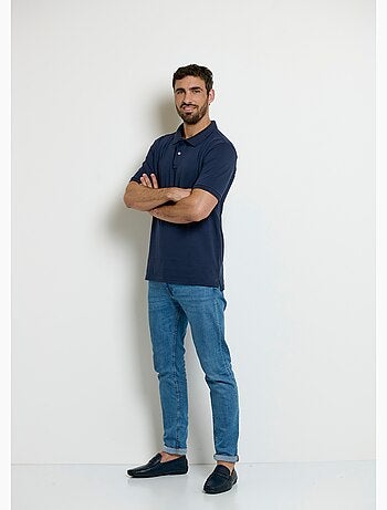 Polo manches courtes col pointe