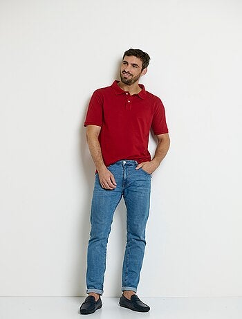 Polo manches courtes col pointe