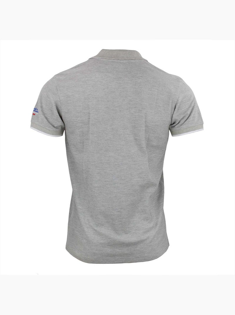 Polo manches courtes   CORNELIUS - PEAK MOUNTAIN Gris - Kiabi