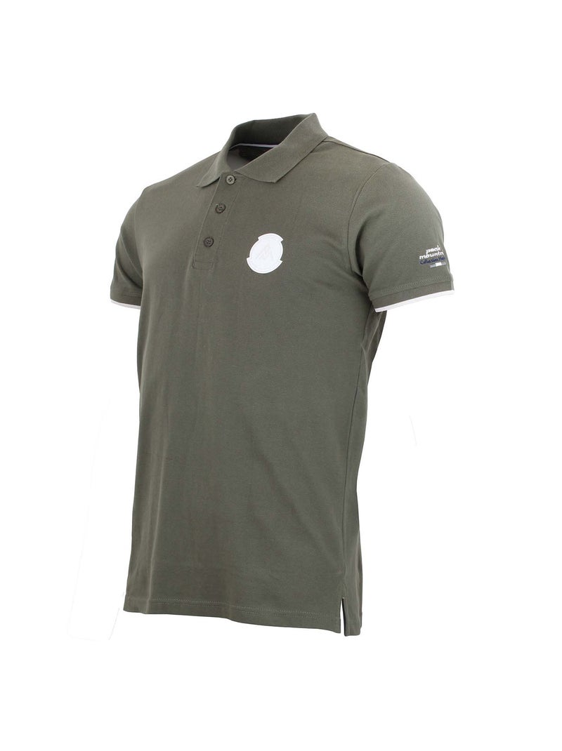 Polo manches courtes   CORNELIUS - PEAK MOUNTAIN Kaki - Kiabi