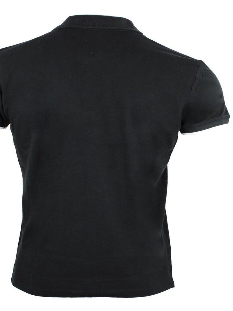 Polo manches courtes   CORNELIUS - PEAK MOUNTAIN Noir Noir - Kiabi