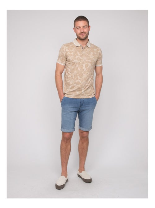 Polo manches courtes coton motifs PAILLOTE - Kiabi