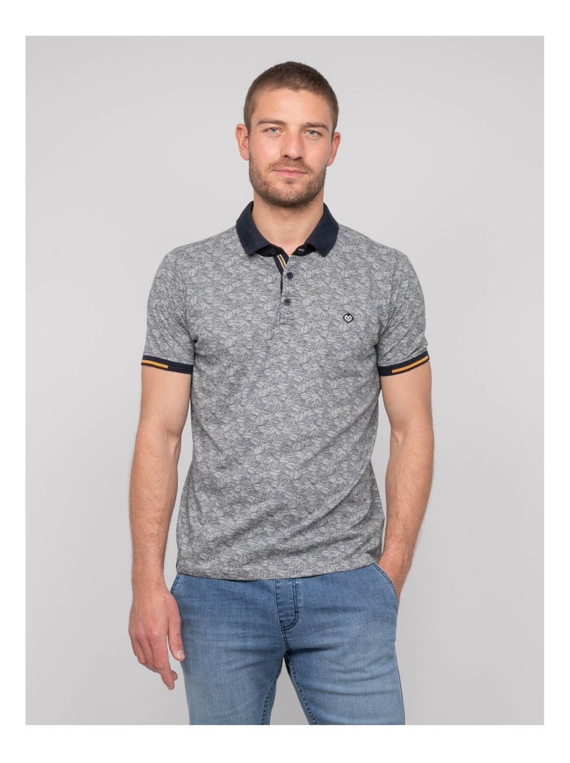 Polo manches courtes coton PETILLON Bleu marine - Kiabi