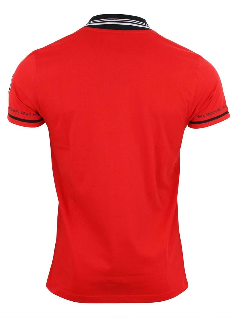 Polo manches courtes   CROMA - PEAK MOUNTAIN Rouge - Kiabi