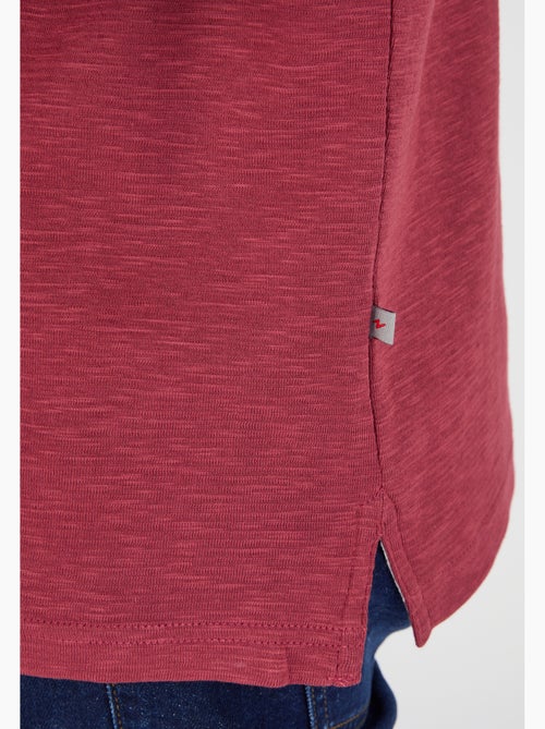 Polo manches courtes en maille reliefée - Damart - Kiabi