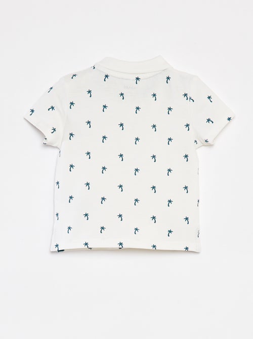 Polo manches courtes en piqué de coton - Kiabi