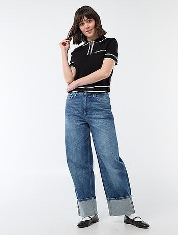 Polo manches courtes en piqué de coton