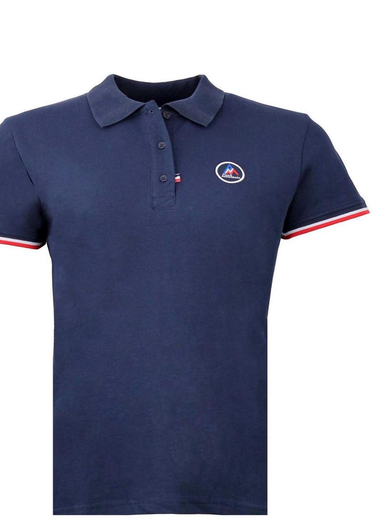 Polo manches courtes femme ABECA Bleu marine - Kiabi