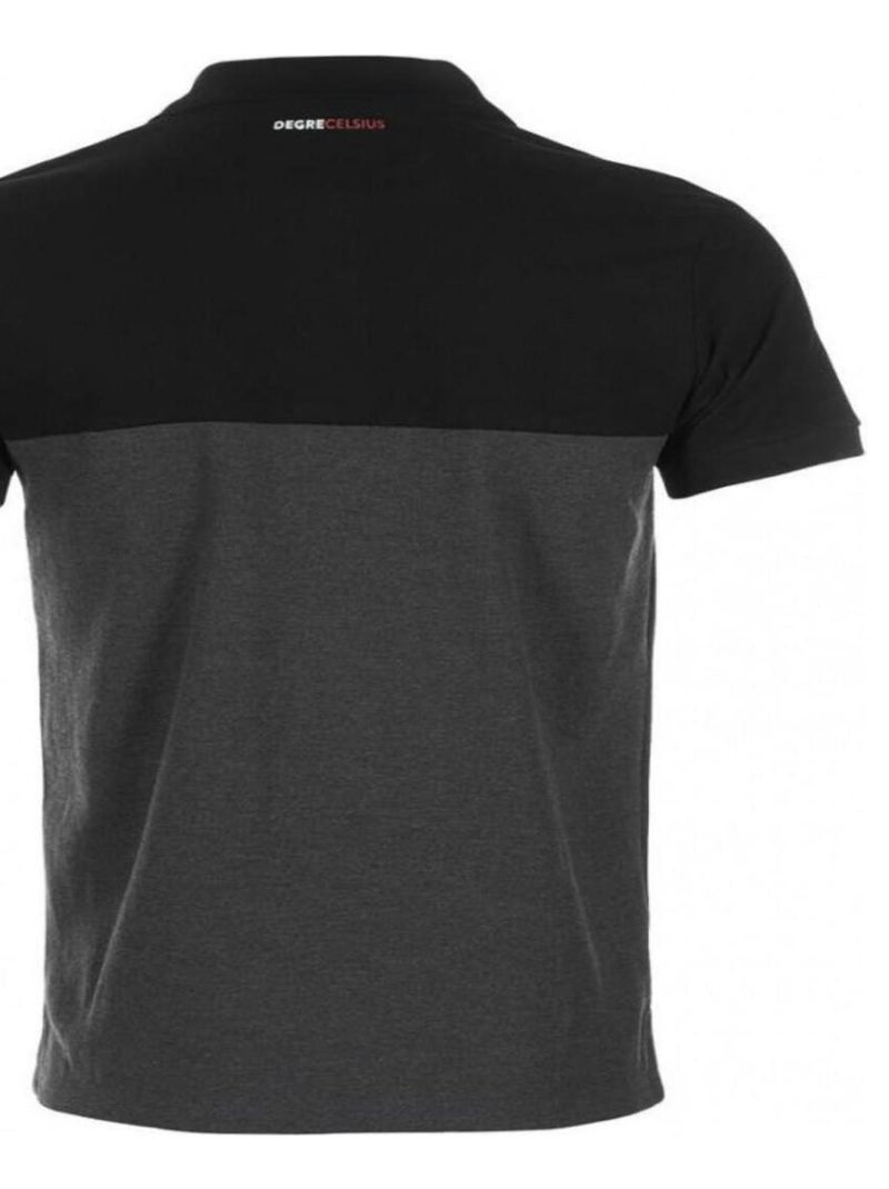 Polo manches courtes garçon ECALOSTE - DEGRE CELSIUS Noir Gris - Kiabi