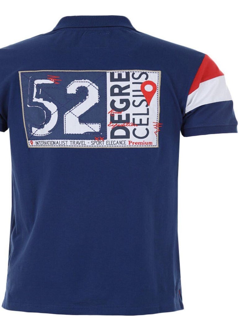 Polo manches courtes garçon ECICOLOR - DEGRE CELSIUS Bleu marine - Kiabi