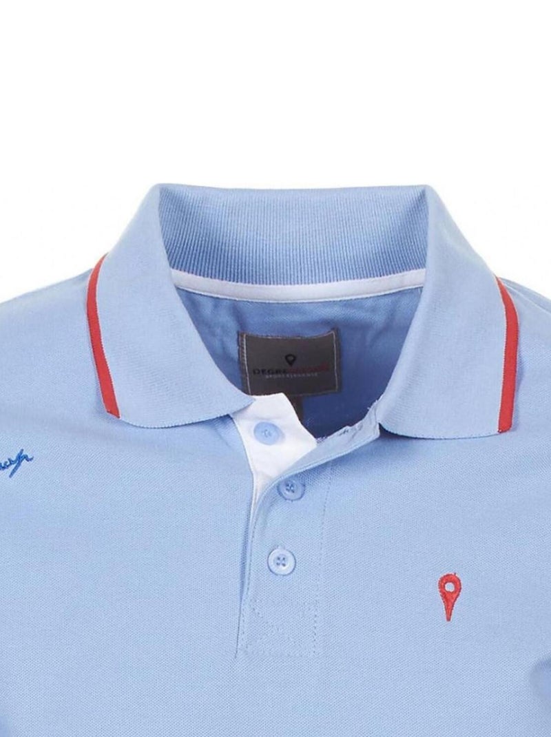 Polo manches courtes garçon ECLAMAR - DEGRE CELSIUS Bleu ciel - Kiabi