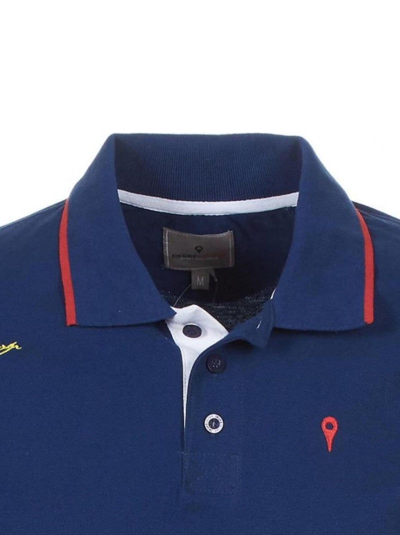 Polo manches courtes garçon ECLAMAR - DEGRE CELSIUS Bleu marine - Kiabi