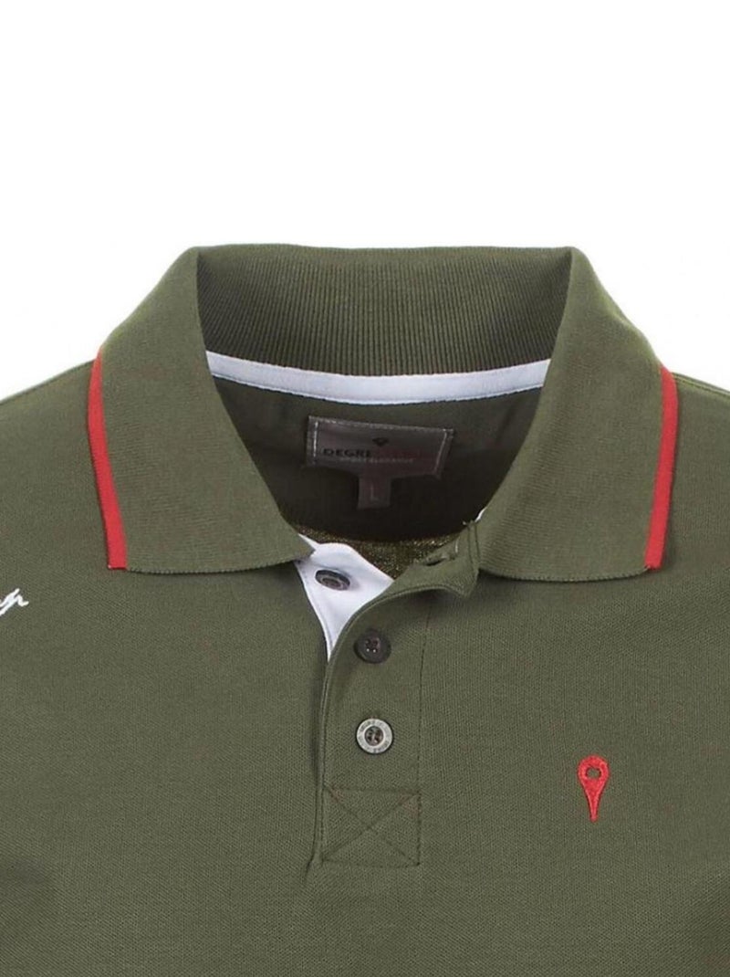 Polo manches courtes garçon ECLAMAR - DEGRE CELSIUS Kaki - Kiabi
