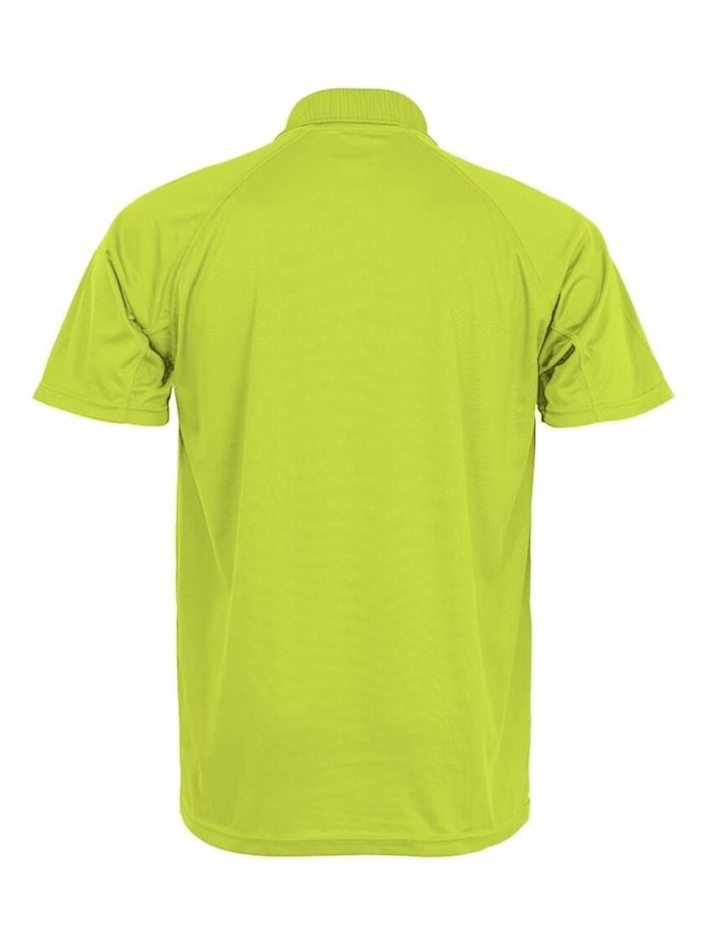 Polo manches courtes impact - spiro Jaune foncé - Kiabi