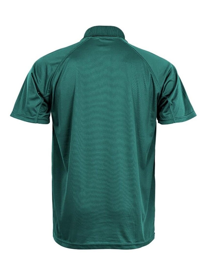 Polo manches courtes impact - spiro Vert bouteille - Kiabi