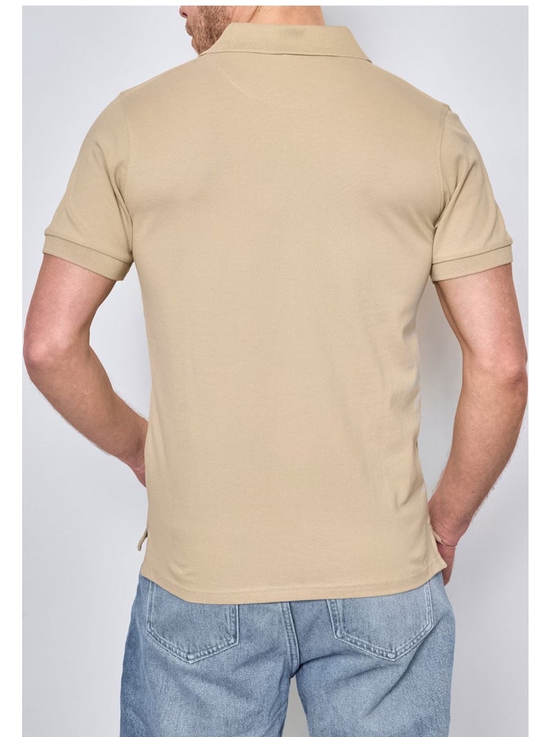 Polo manches courtes Kebello Beige - Kiabi