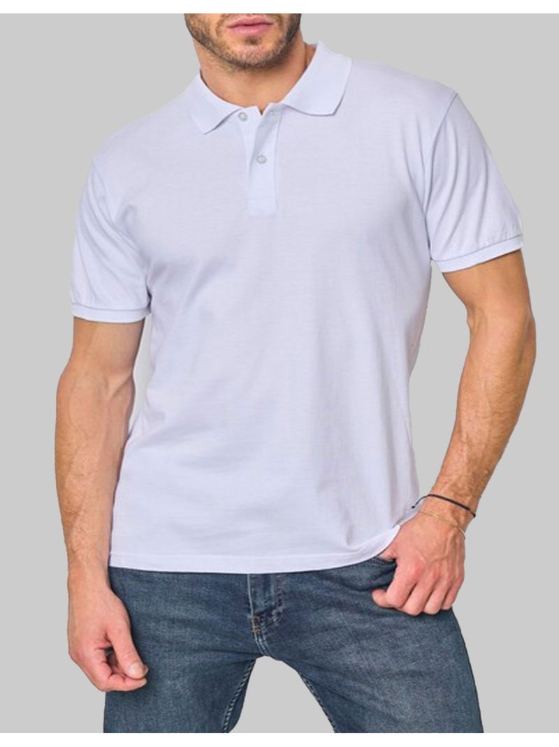 Polo manches courtes Kebello Blanc - Kiabi