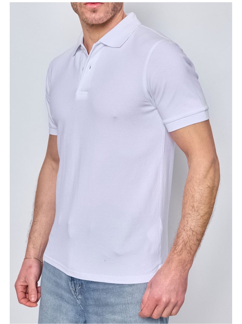Polo manches courtes Kebello Blanc - Kiabi