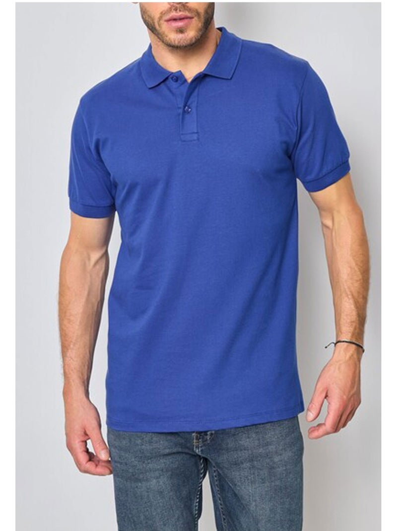 Polo manches courtes Kebello Bleu - Kiabi